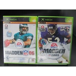 Madden‎ NFL 06 + MADDEN 2005 SET - Microsoft Xbox CIB